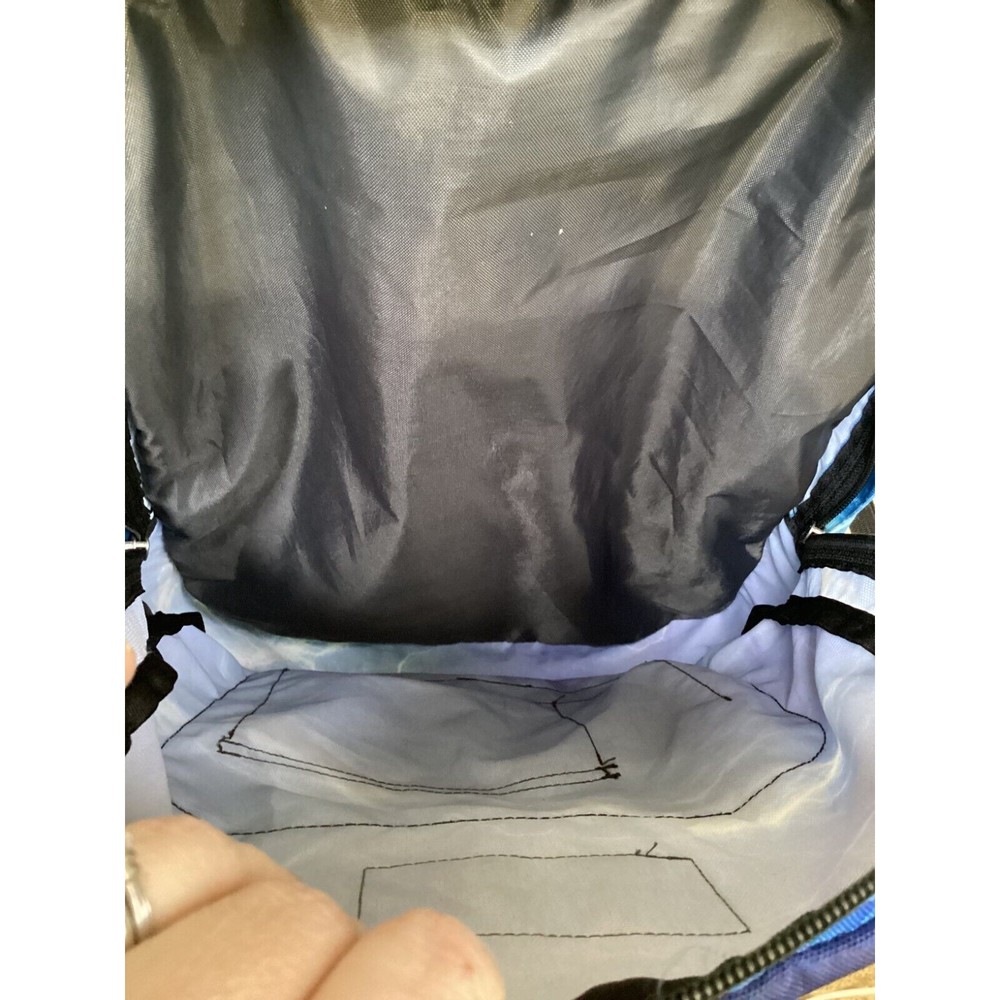 Trans By Jansport Blue Supermax Its Electric Laptop Sleeve Zipper Backpack 17" - Picture 8 of 13